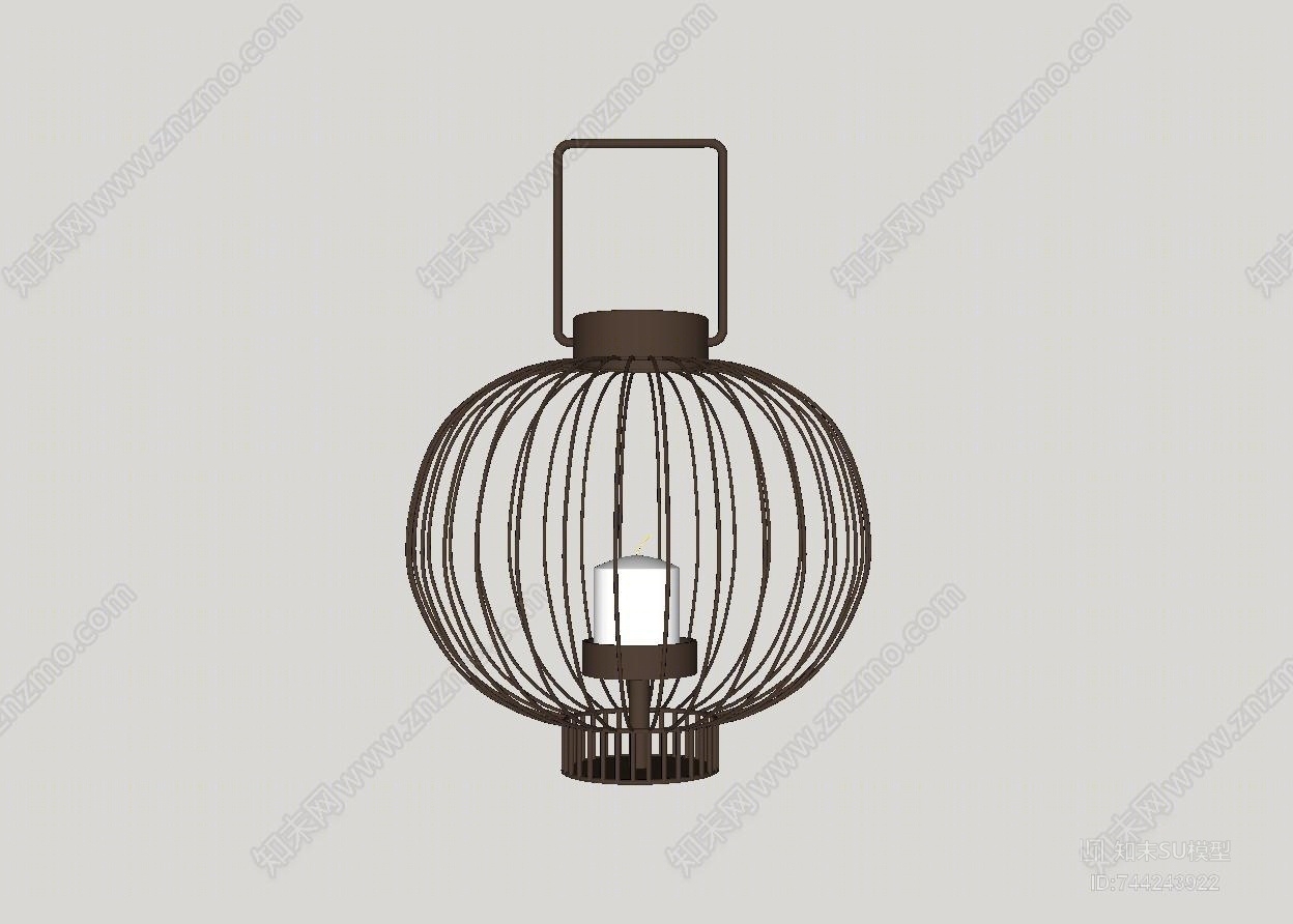 现代鸟笼SU模型下载【ID:744243922】