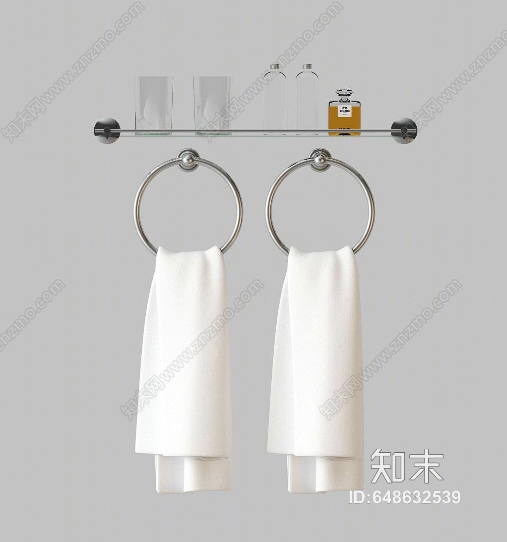 现代浴室3D模型下载【ID:648632539】