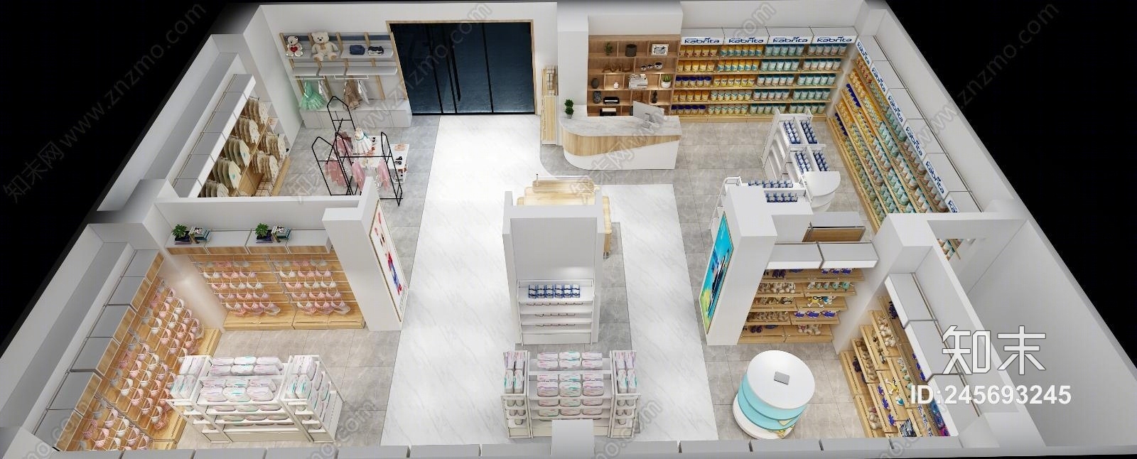 现代母婴店3D模型下载【ID:245693245】