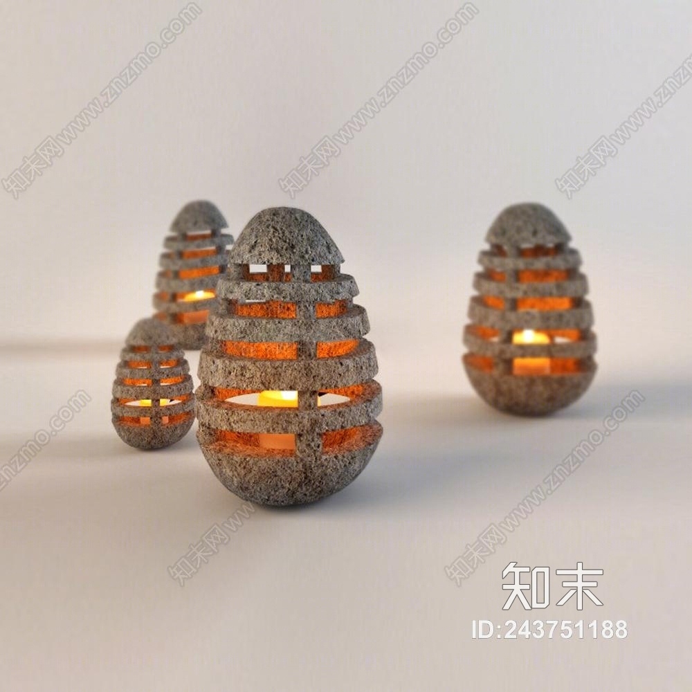 现代风格装饰灯3D模型下载【ID:243751188】