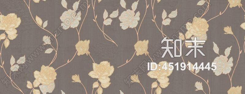 美式乡村田园碎花墙纸贴图下载【ID:451914445】