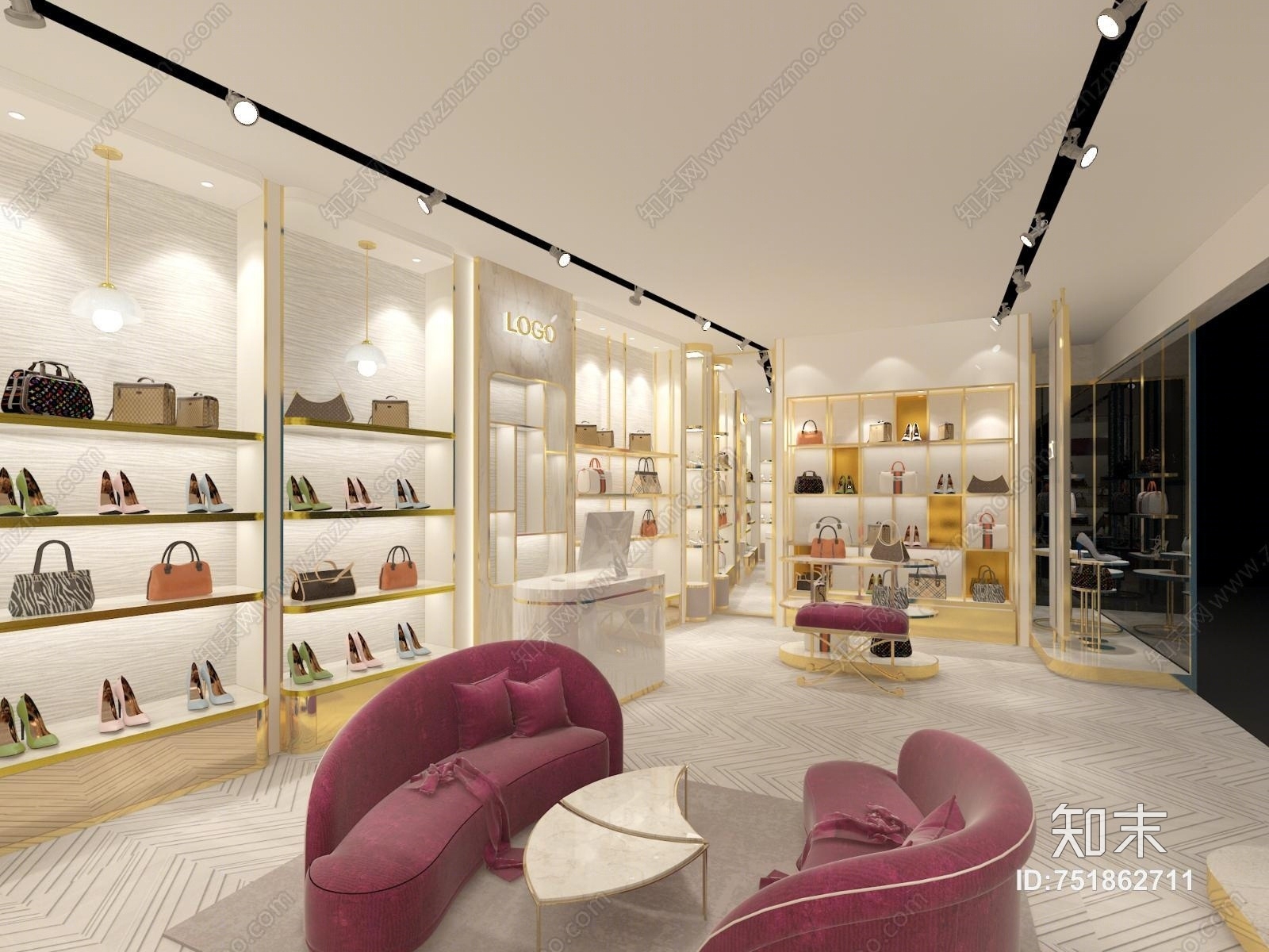 现代鞋店3D模型下载【ID:751862711】