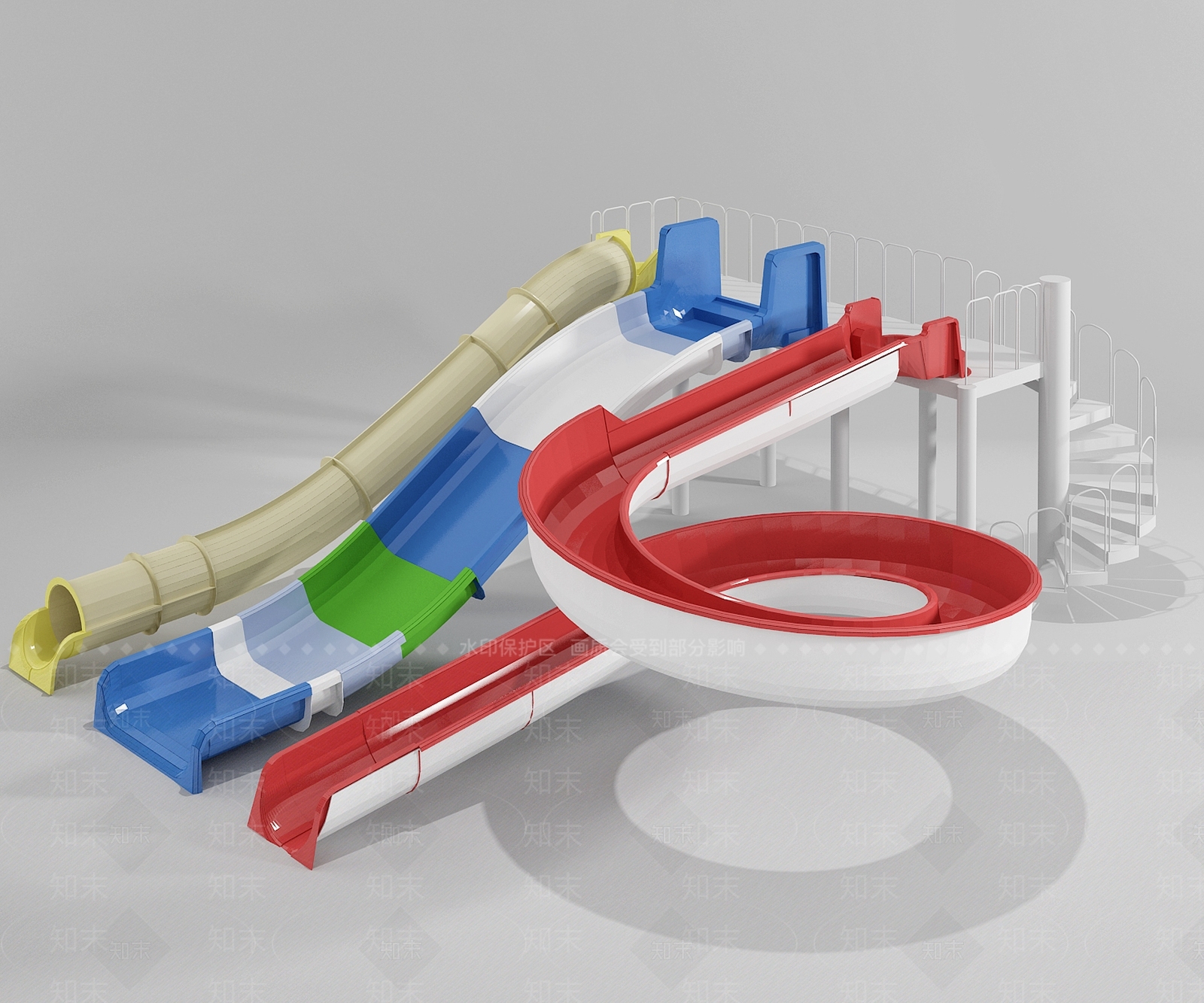 现代游乐园设施3D模型下载【ID:633131016】