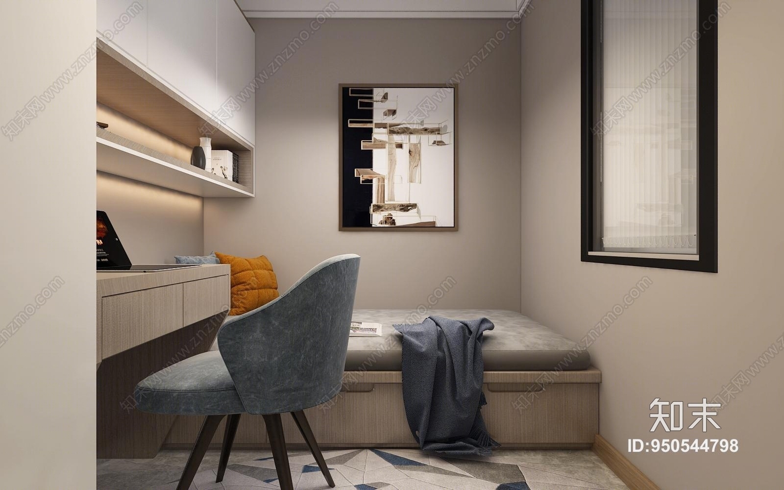 北欧风客厅3D模型下载【ID:950544798】