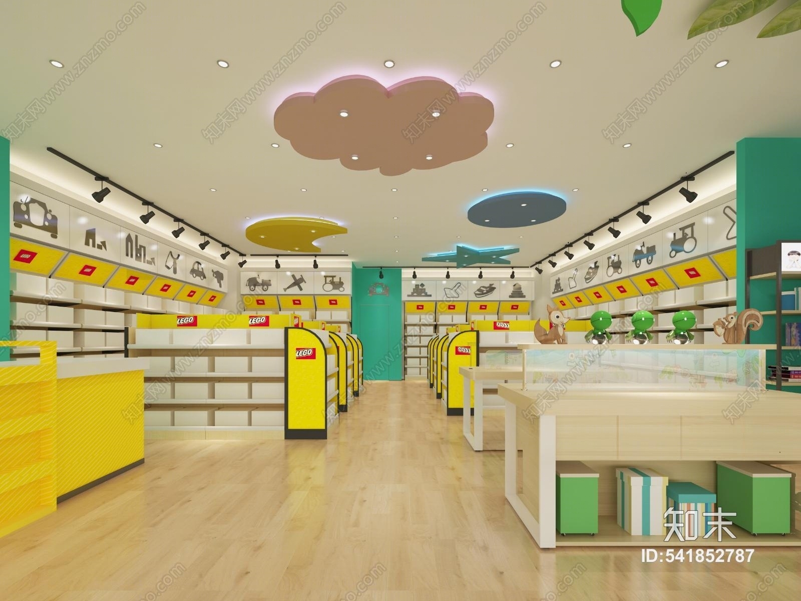 玩具店专卖店展示空间3D模型下载【ID:541852787】