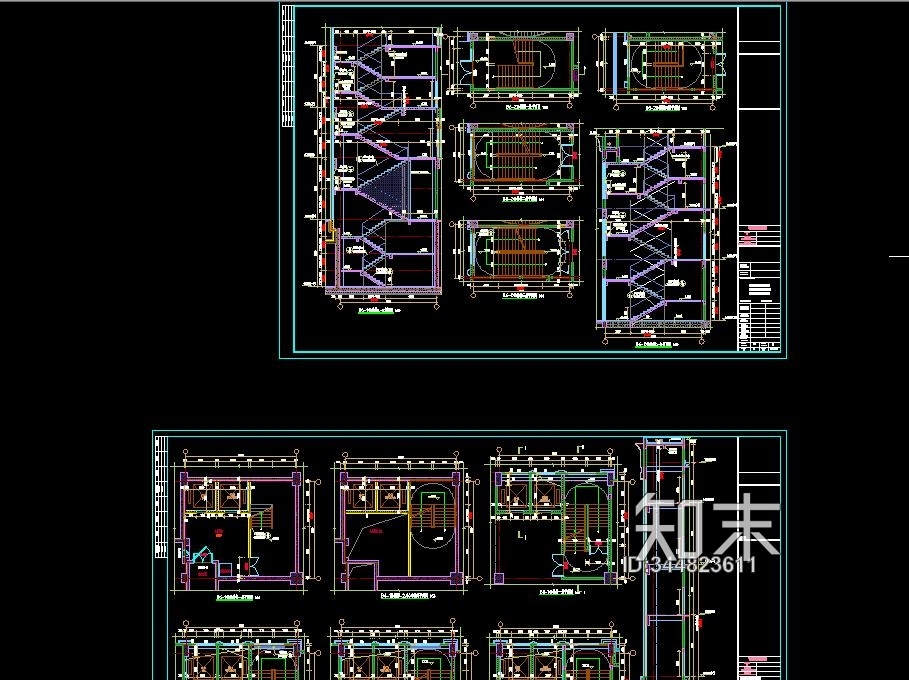 某小区楼电梯放大图施工图下载【ID:344823611】