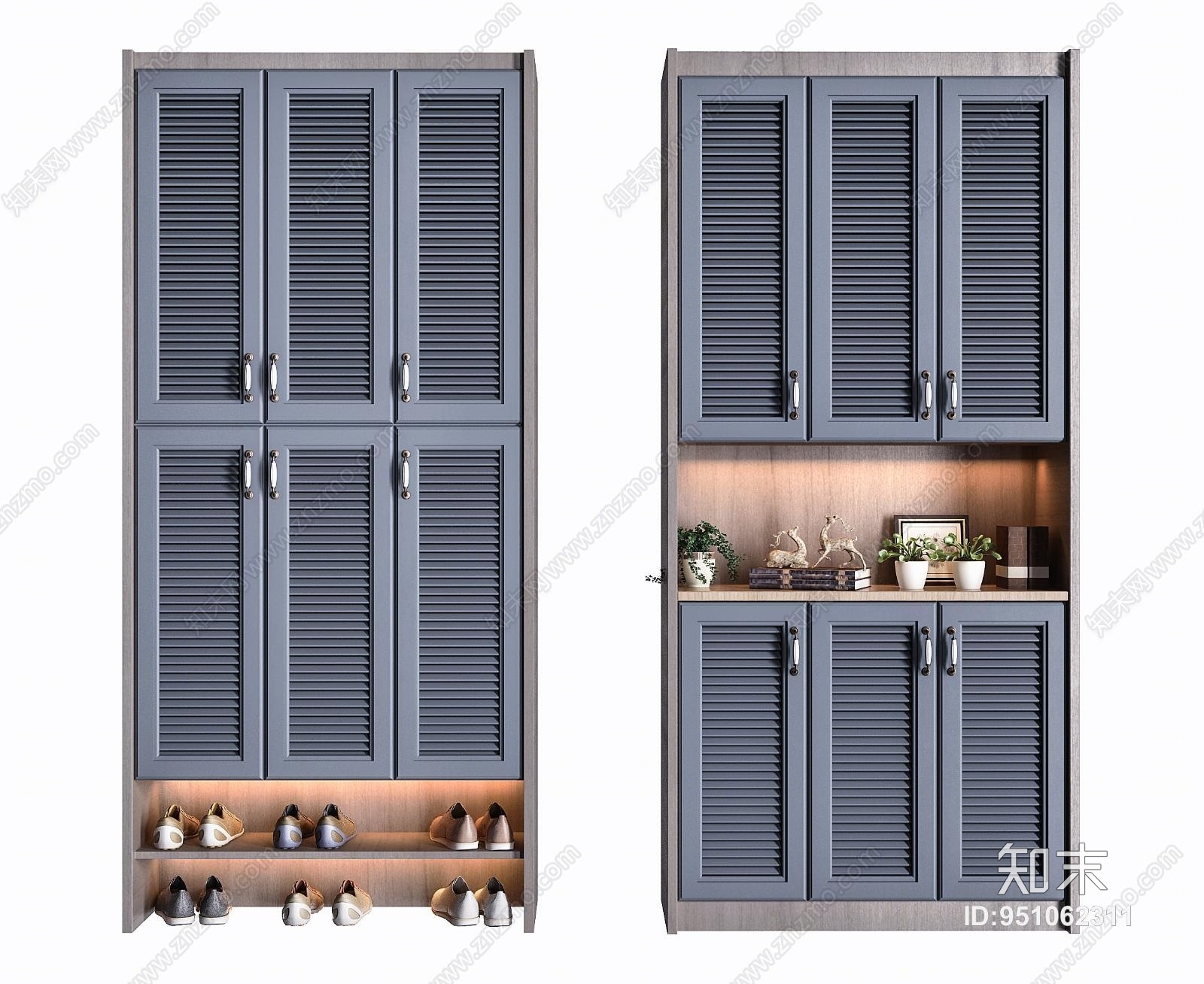 北欧门厅鞋柜3D模型下载【ID:951062311】