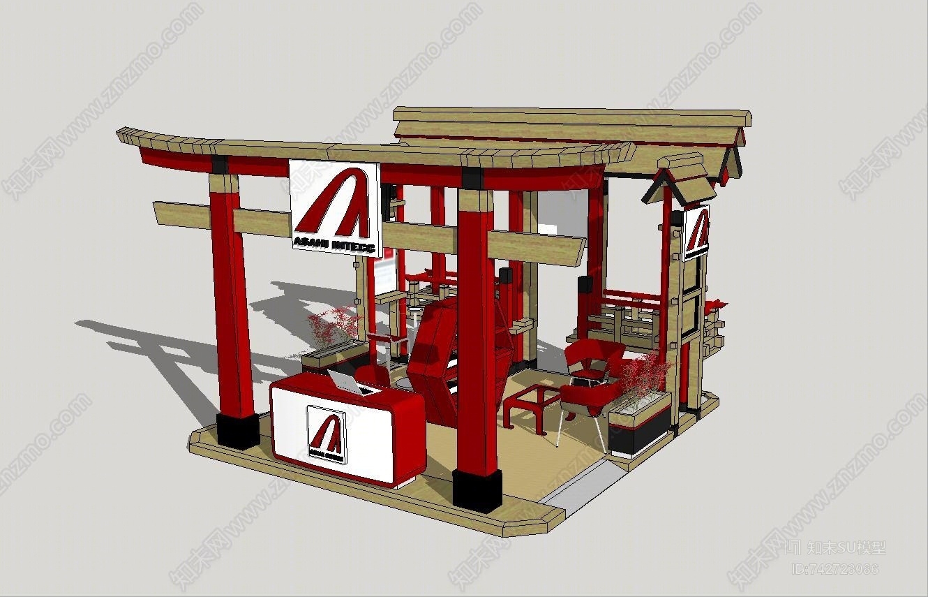 自动售卖机SU模型下载【ID:742723086】