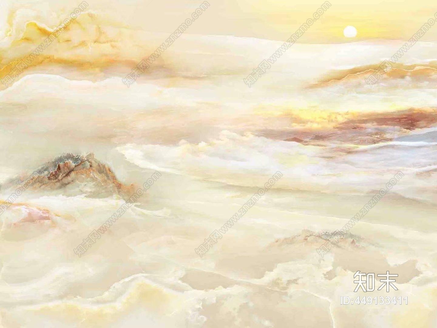 山水大理石高清贴图材质