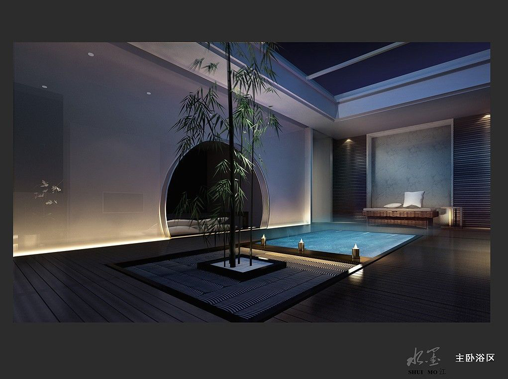 新中式东仓建设(张星)水墨江南套房效果施工图cad施工图下载【ID:532208771】