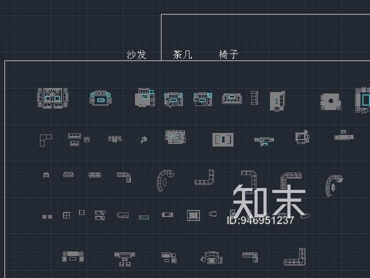 cad平面图库cad施工图下载【ID:946951237】