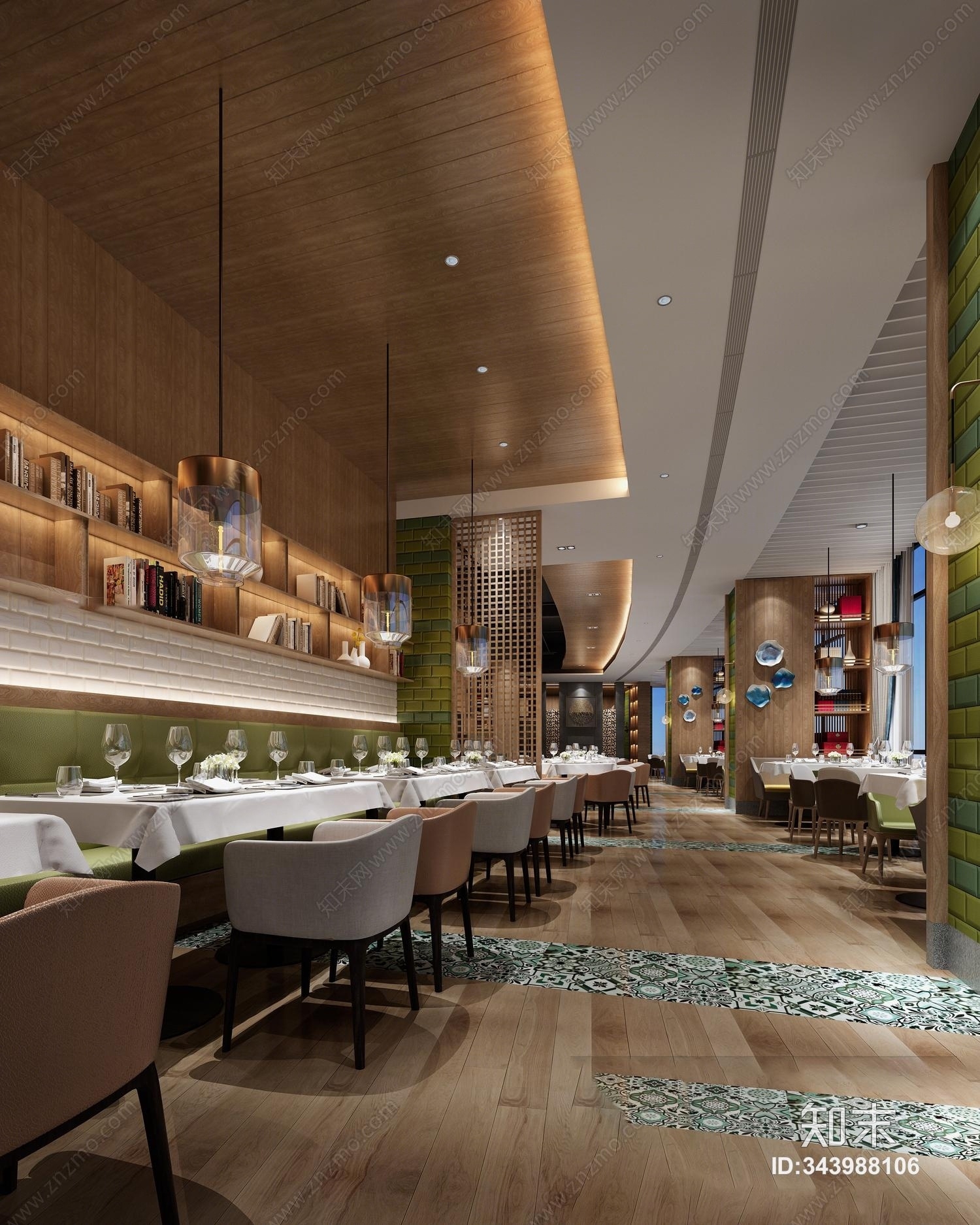 现代港式休闲自助茶餐厅3D模型下载【ID:343988106】