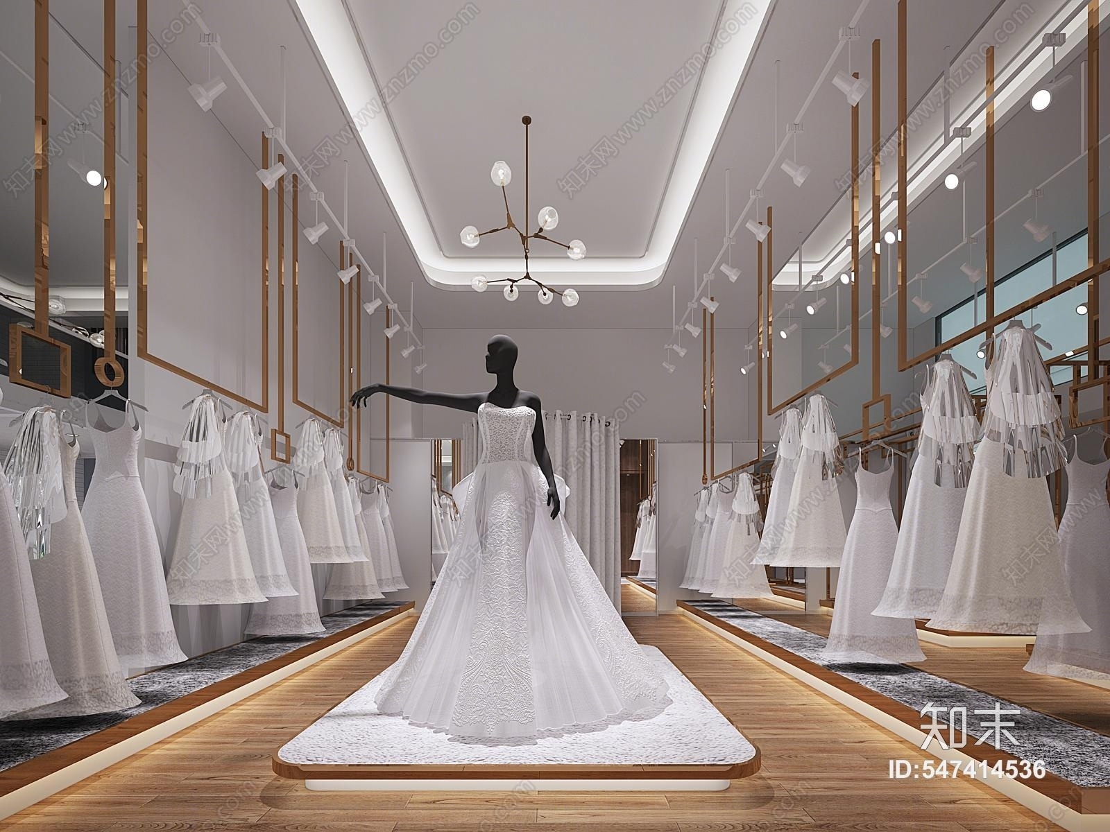 现代婚纱摄影店3D模型下载【ID:547414536】