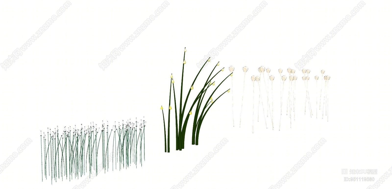 现代霓虹灯SU模型草图