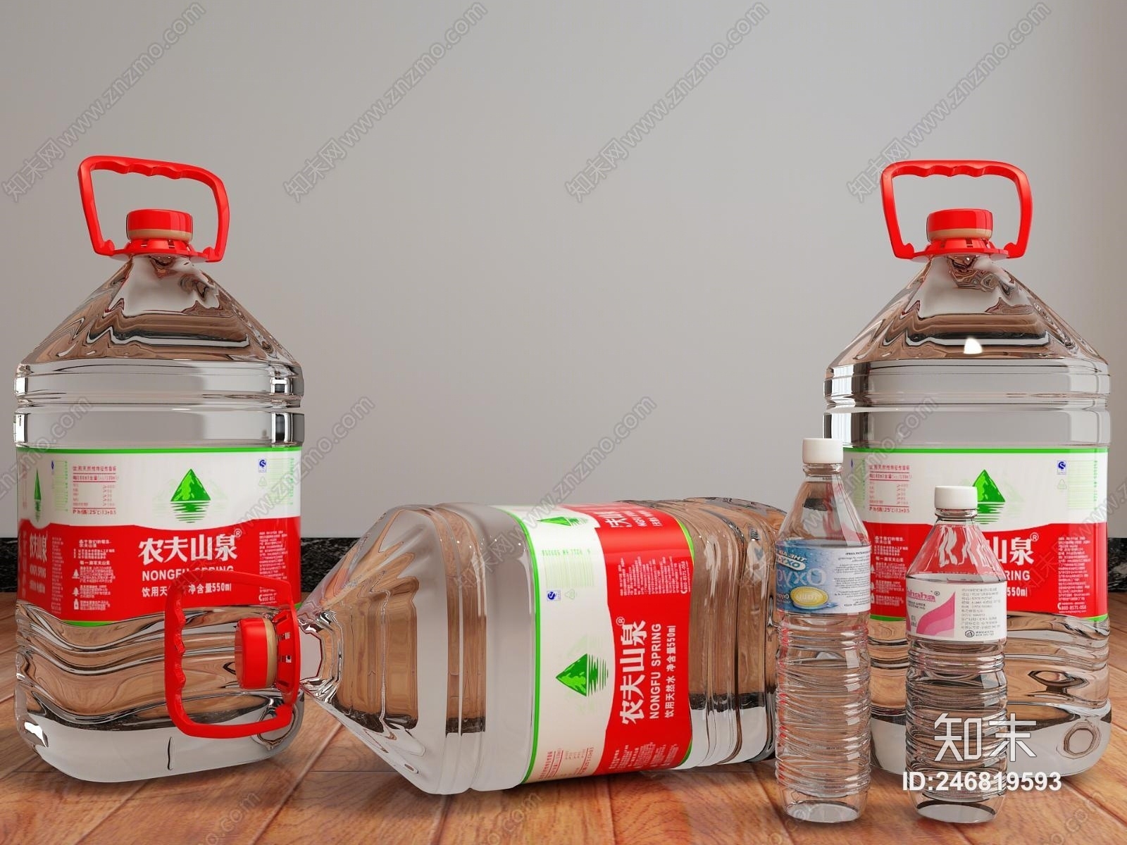 现代桶装水3D模型下载【ID:246819593】