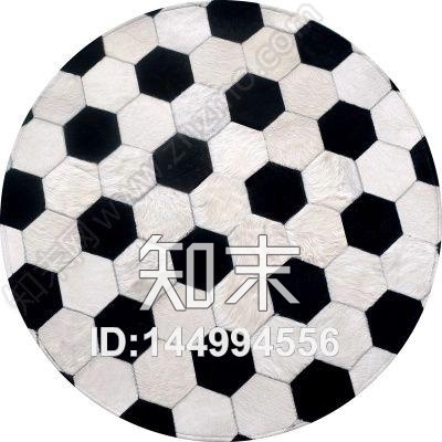 儿童圆形地毯足球地毯贴图下载【ID:144994556】