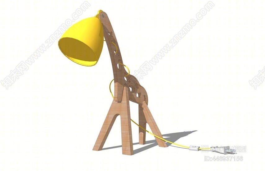 现代长颈鹿创意台灯SU模型下载【ID:446937156】