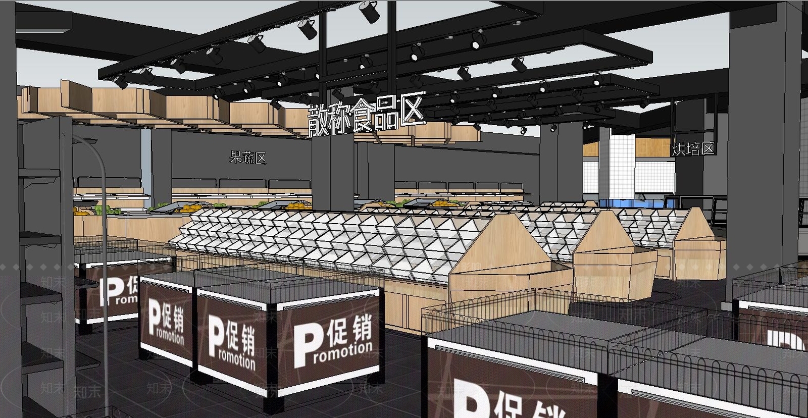 大型商超SU模型下载【ID:833859322】
