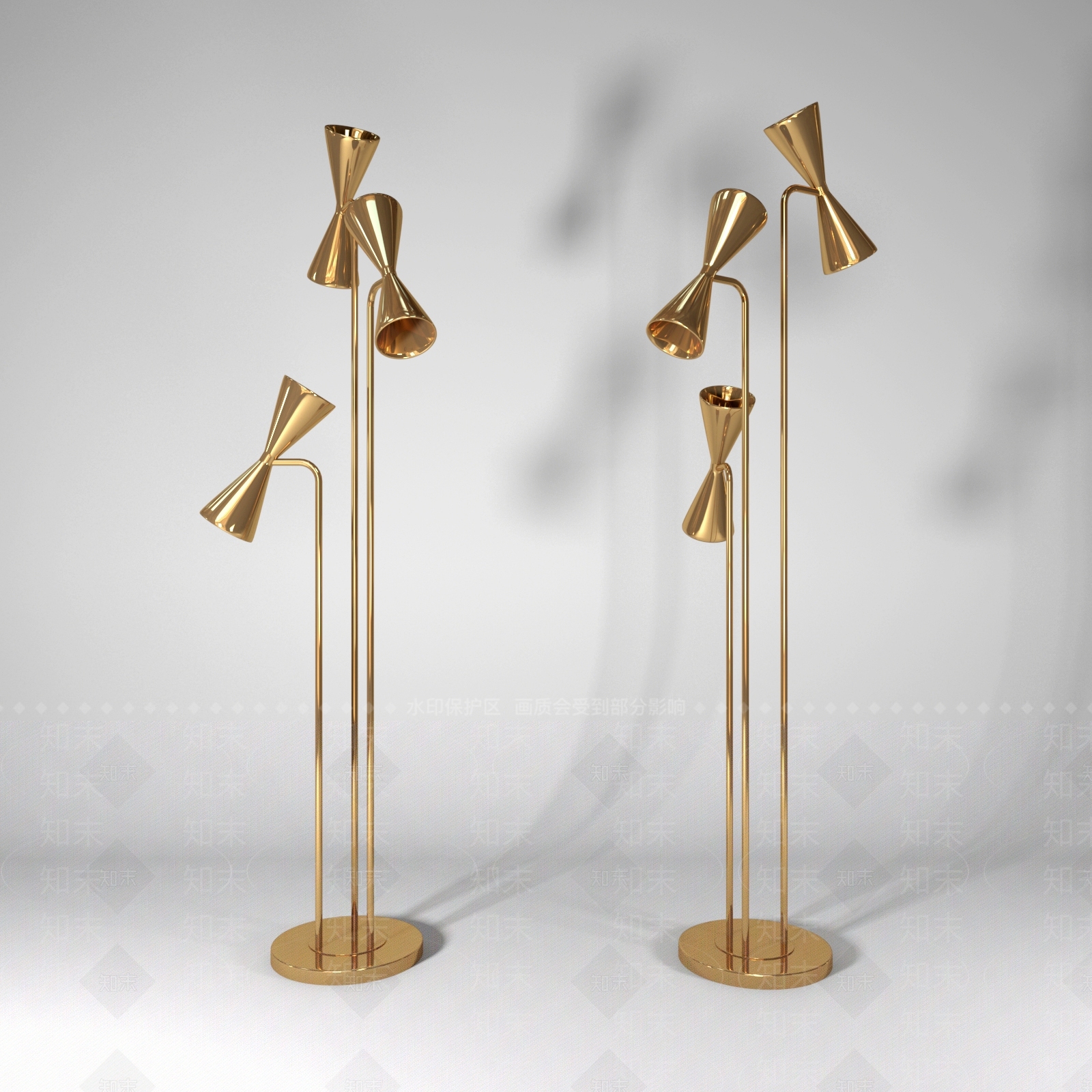 现代落地灯模型3D模型下载【ID:633107243】