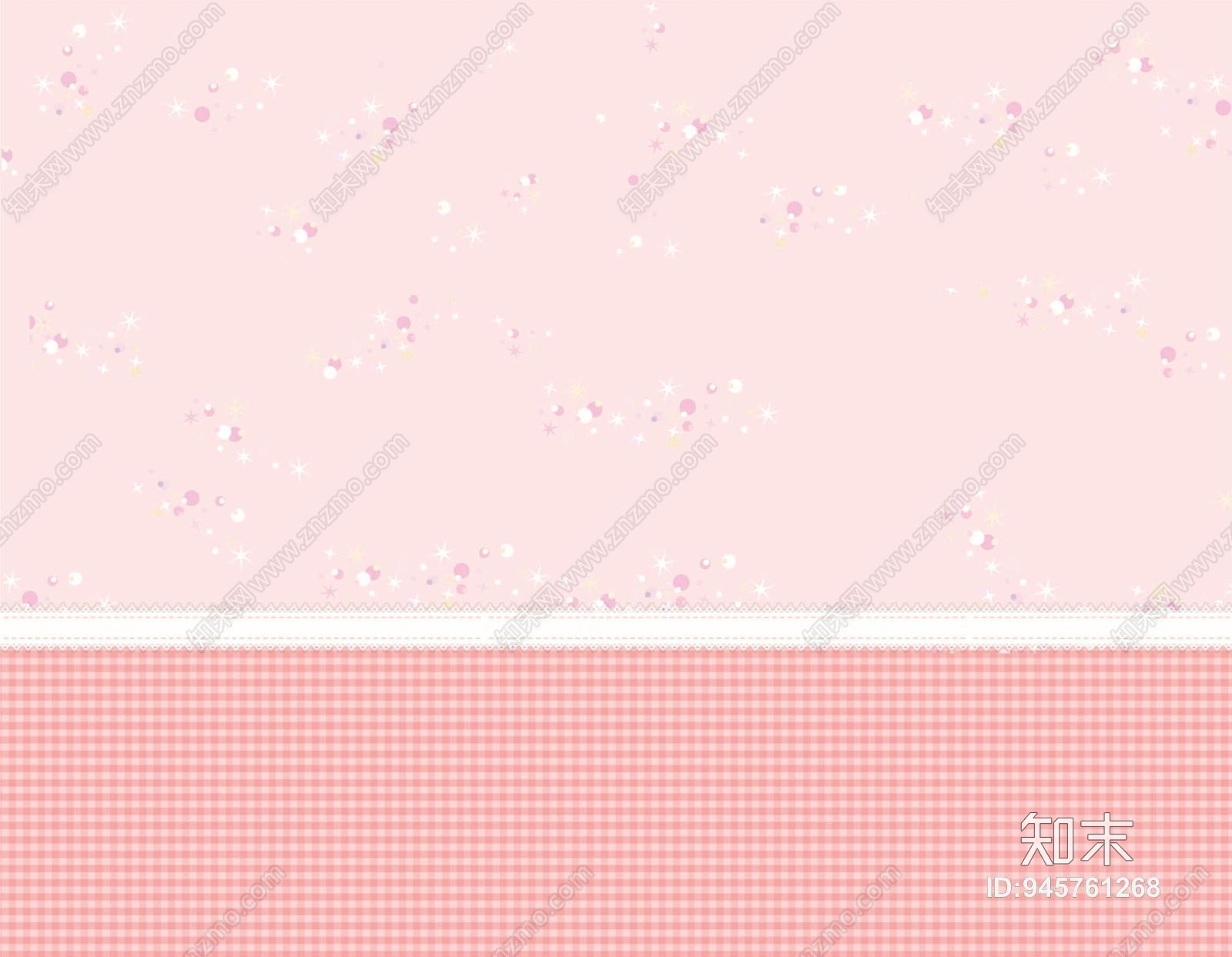 儿童房粉色小马宝莉壁布壁纸贴图下载【ID:945761268】
