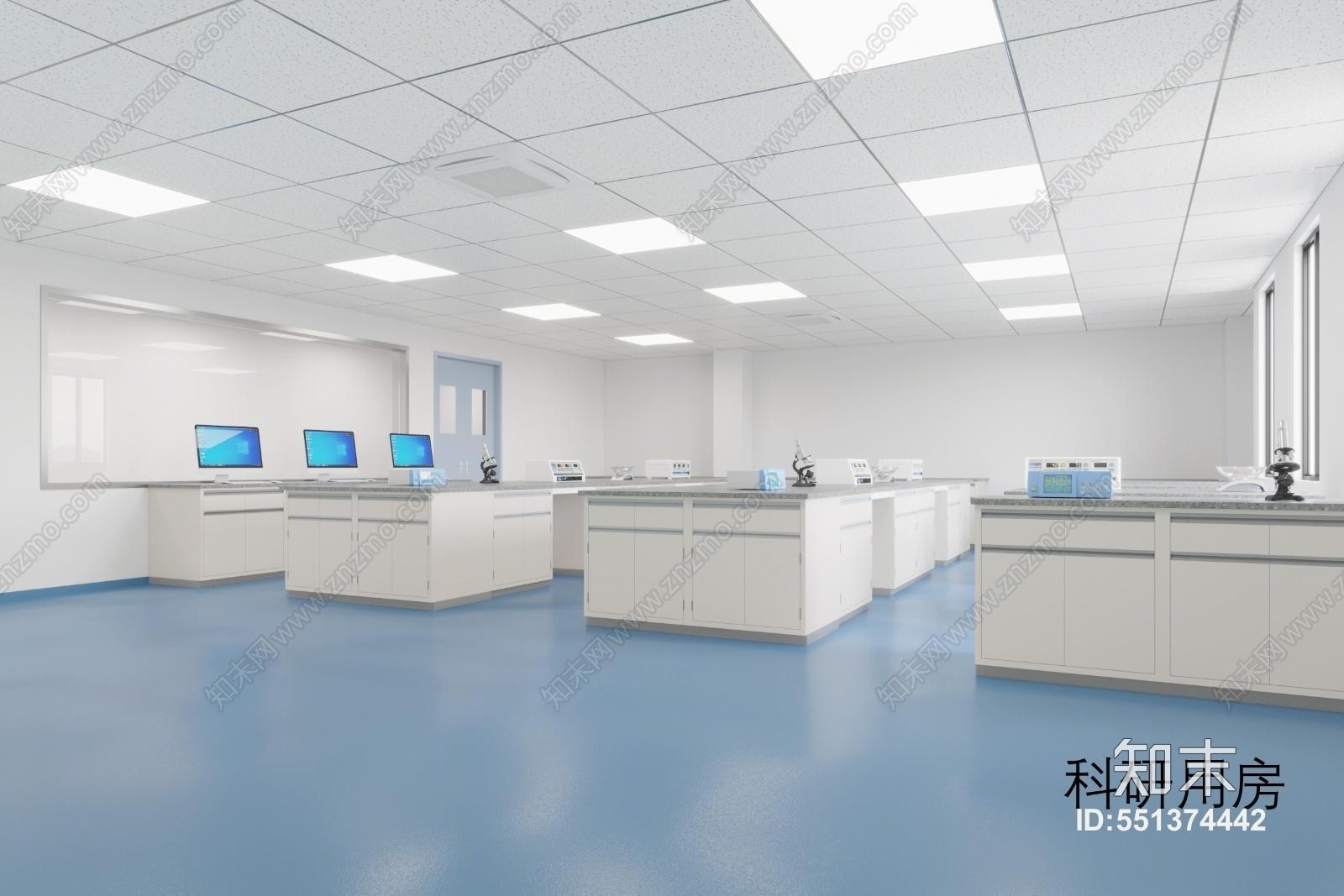 现代实验室3D模型下载【ID:551374442】