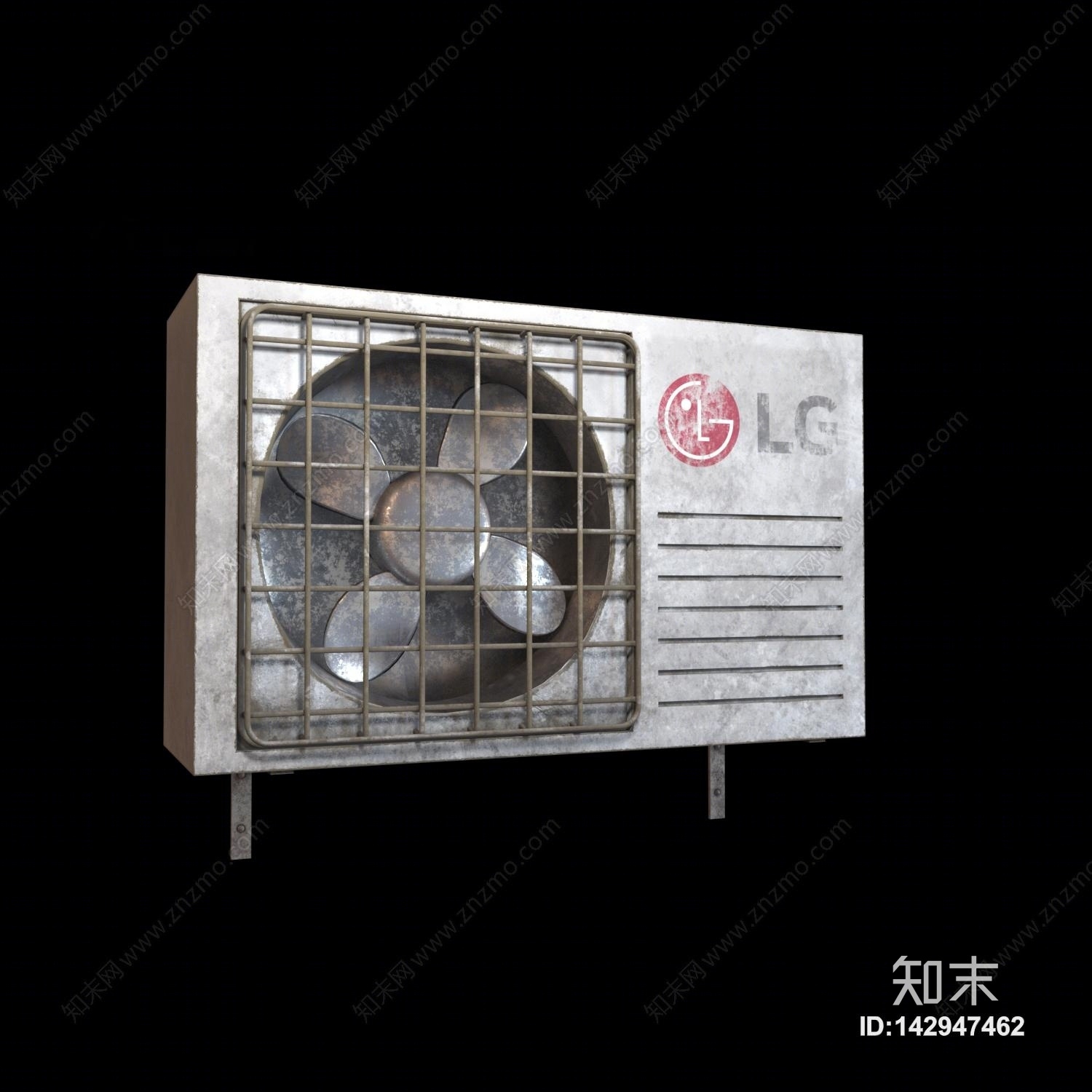 现代空调室外机3D模型下载【ID:142947462】