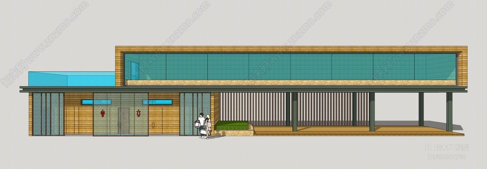 现代风格卫生间SU模型下载【ID:650541764】