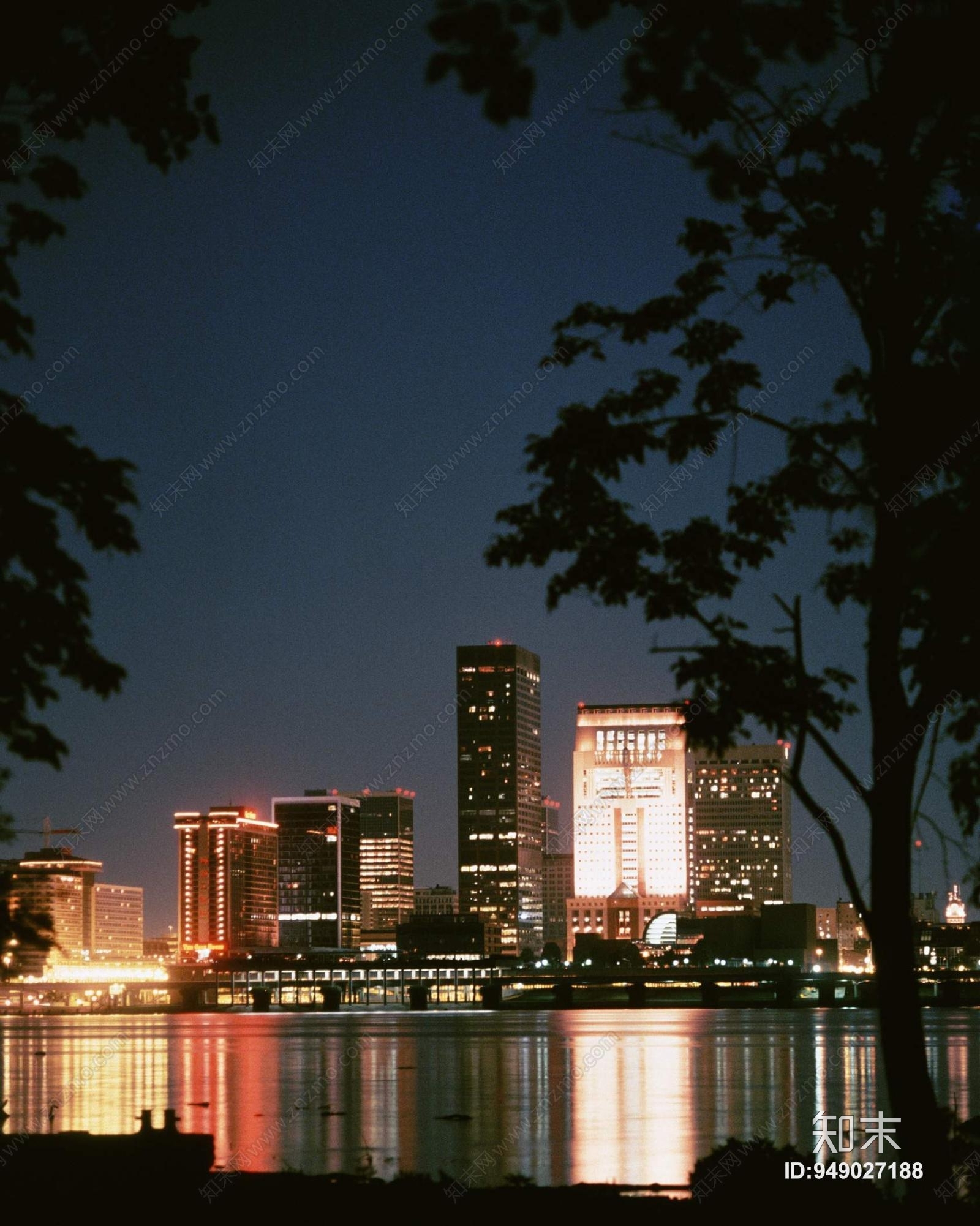 晚上城市外景贴图贴图下载【ID:949027188】
