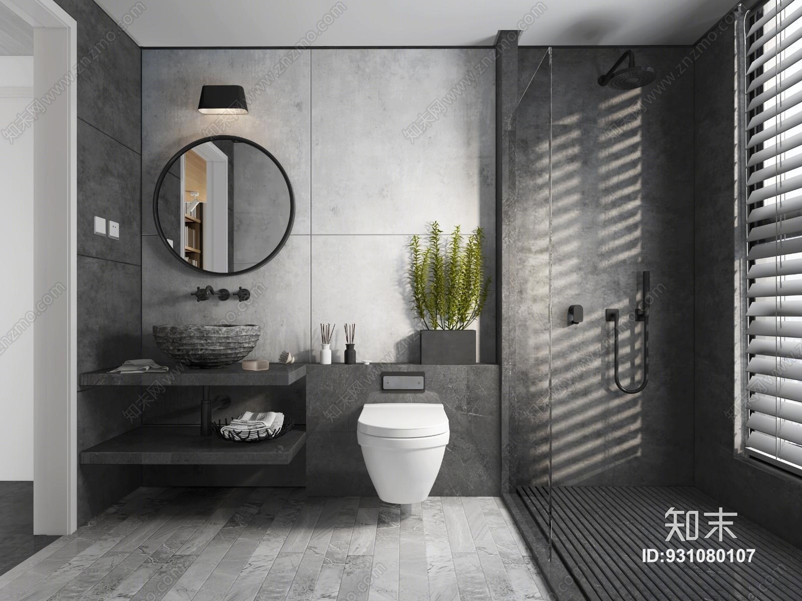 现代工装家装LOFT工业风3D模型下载【ID:931080107】