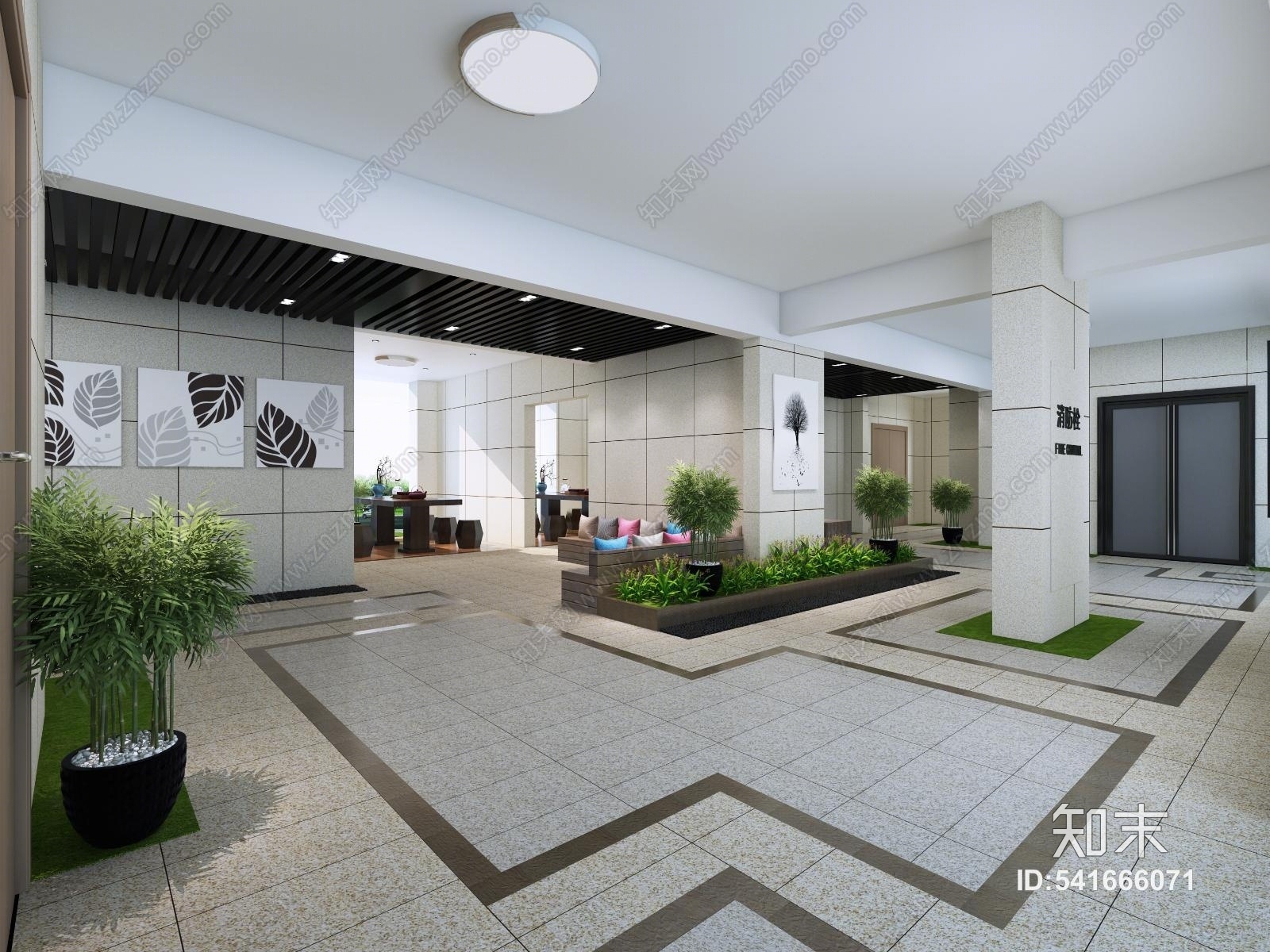 现代活动室3D模型下载【ID:541666071】