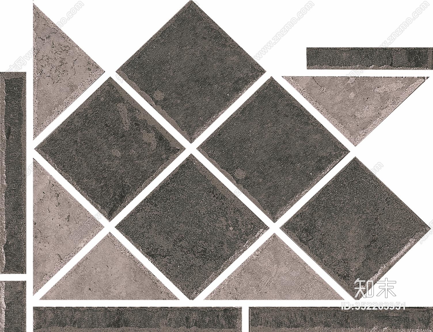 高清仿古砖贴图边带角花贴图下载【ID:352263951】
