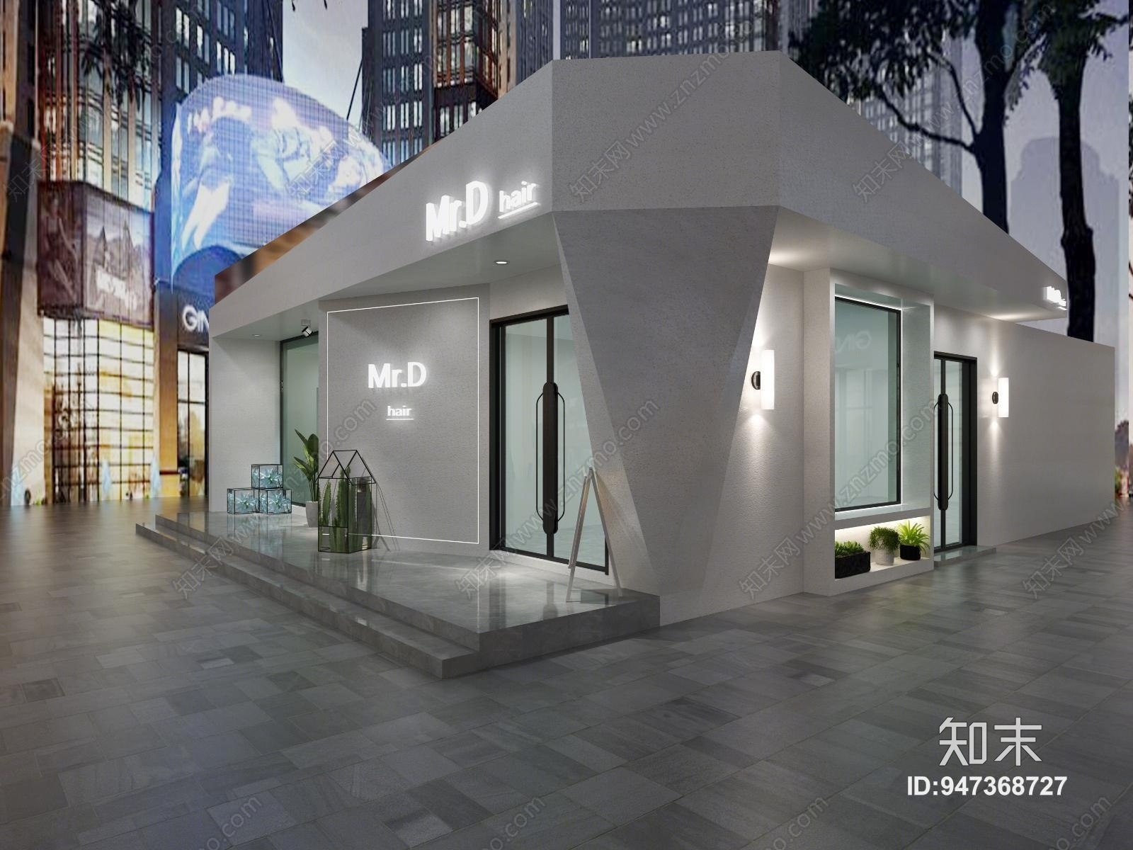 现代理发店3D模型下载【ID:947368727】