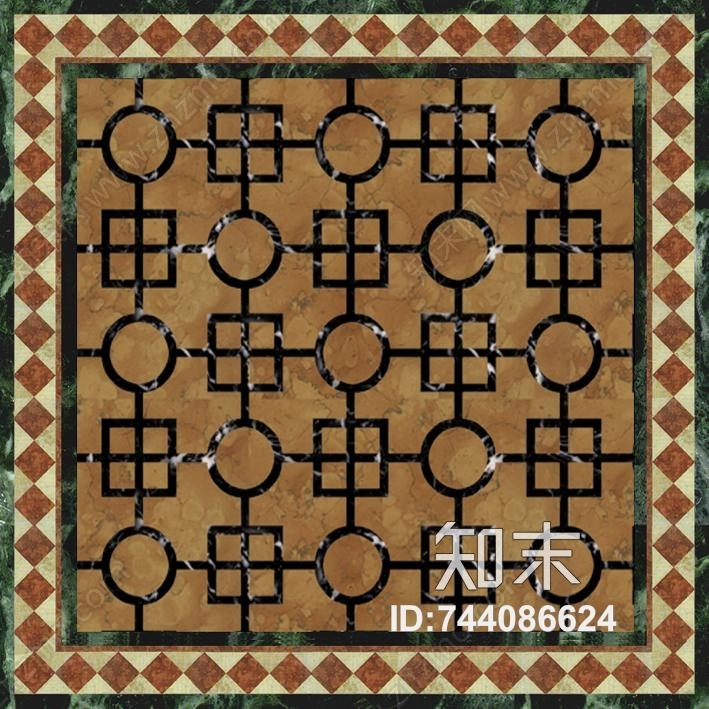 石材拼花高清贴图材质