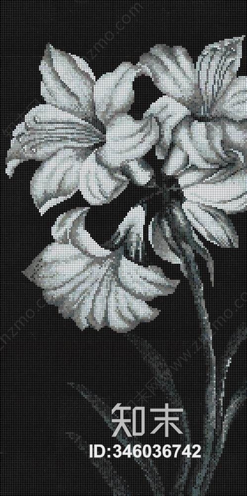 马赛克玻璃拼花贴图下载【ID:346036742】