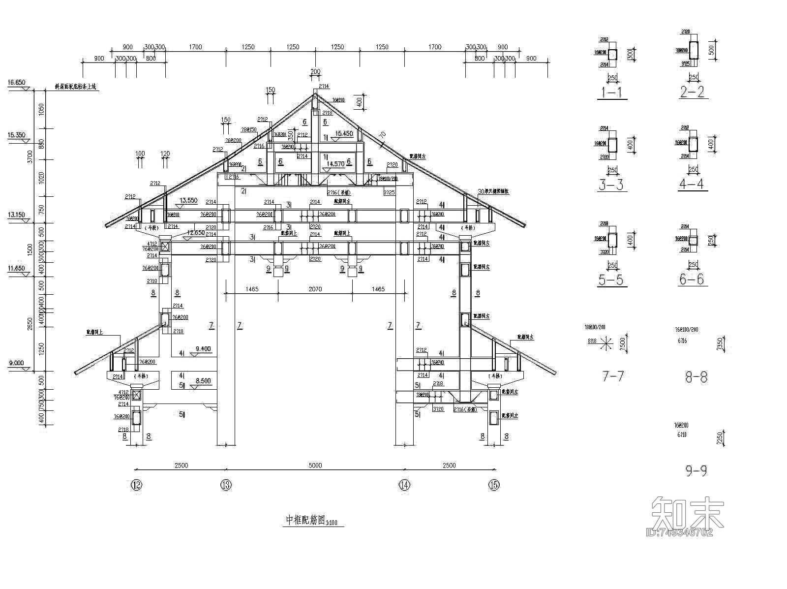 50套寺庙施工图下载【ID:749346702】