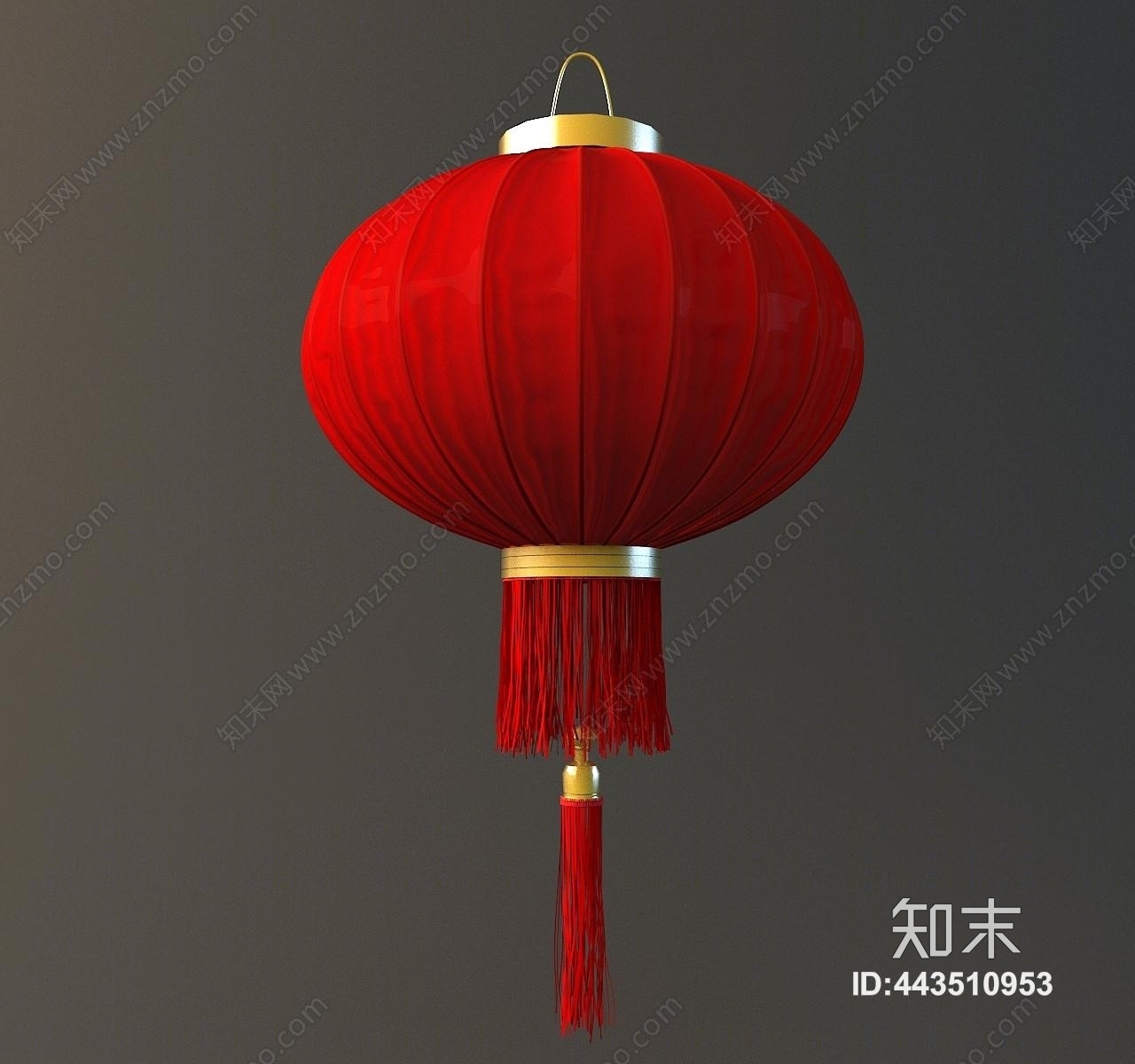 中式灯笼3D模型下载【ID:443510953】