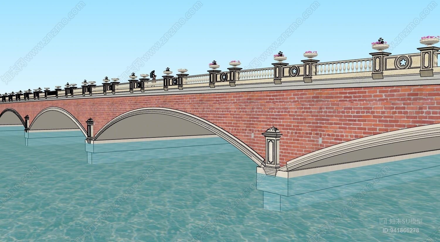 漫水桥SU模型下载【ID:941866278】