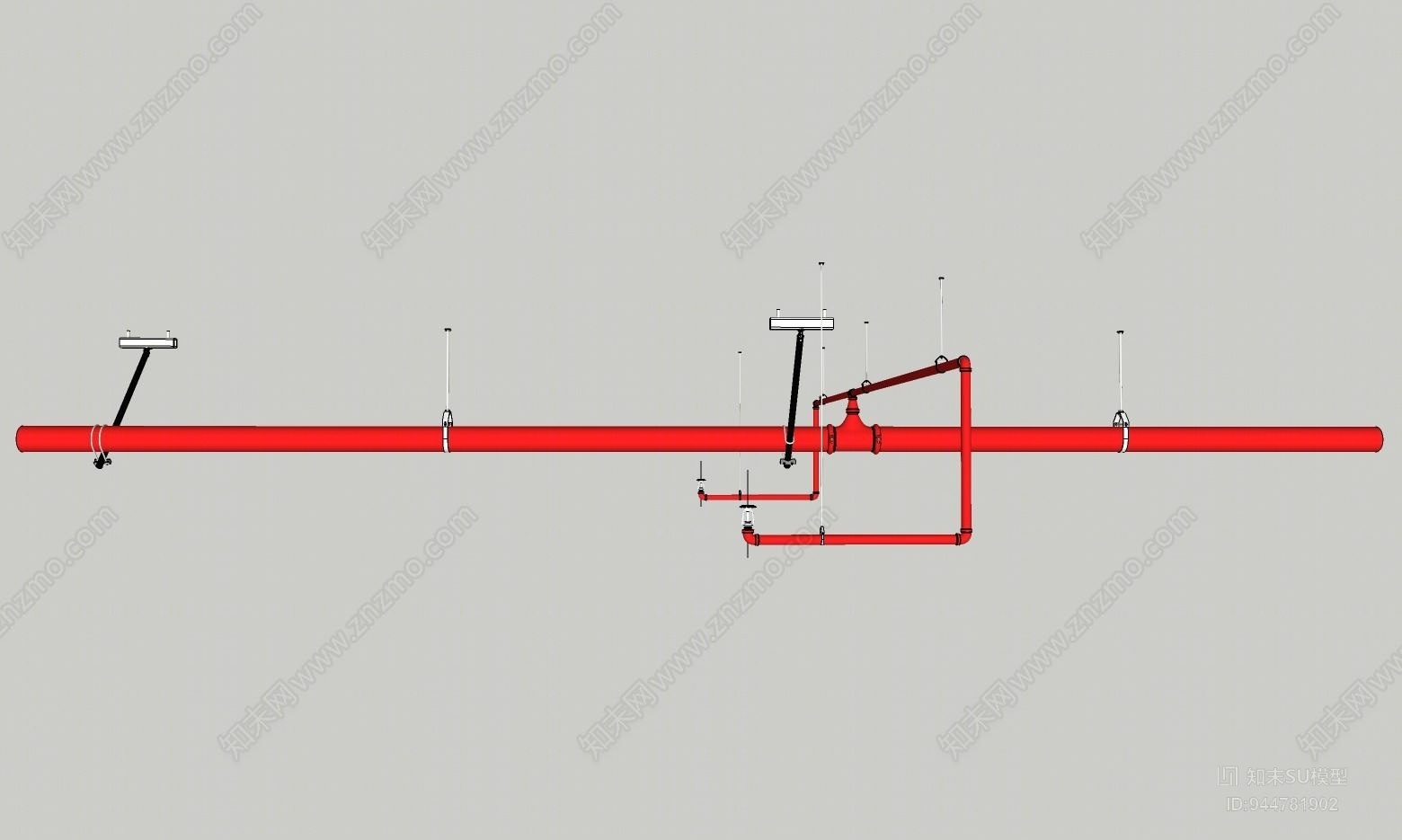 工业管道SU模型下载【ID:944781902】