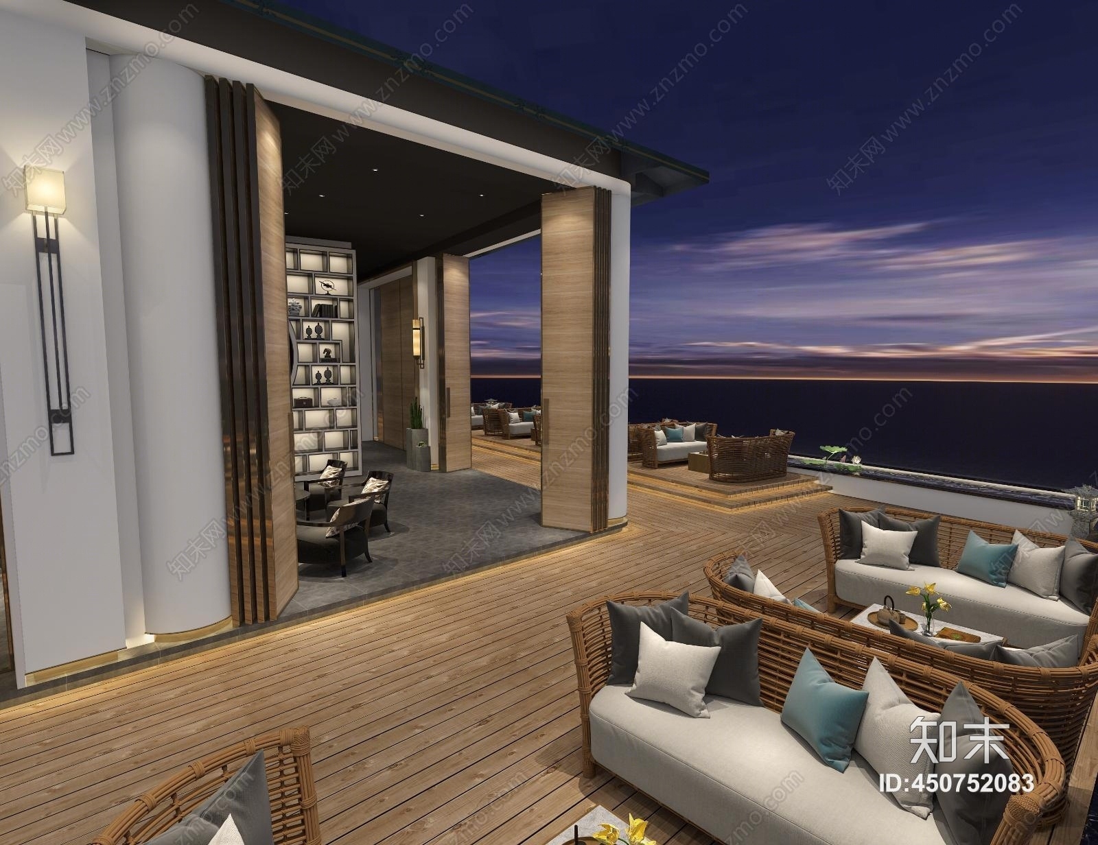新中式餐厅3D模型下载【ID:450752083】