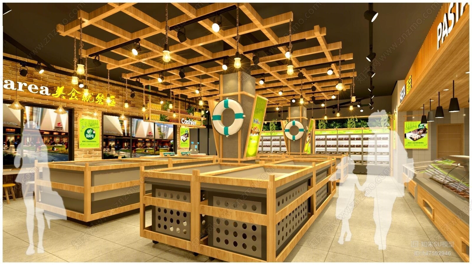 新中式水果店SU模型下载【ID:147592946】
