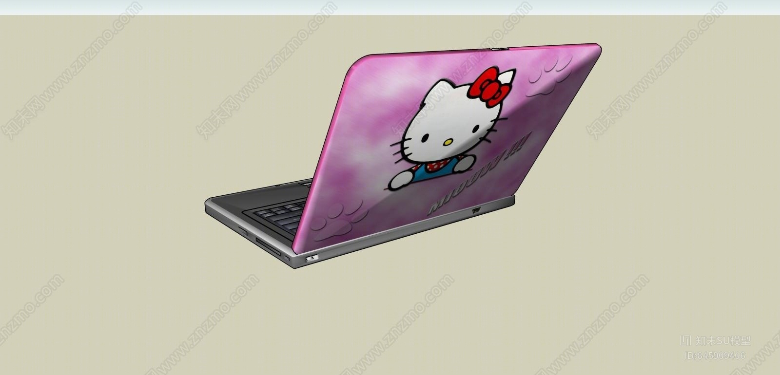 现代猫Kitty笔记本电脑SU模型下载【ID:845909406】