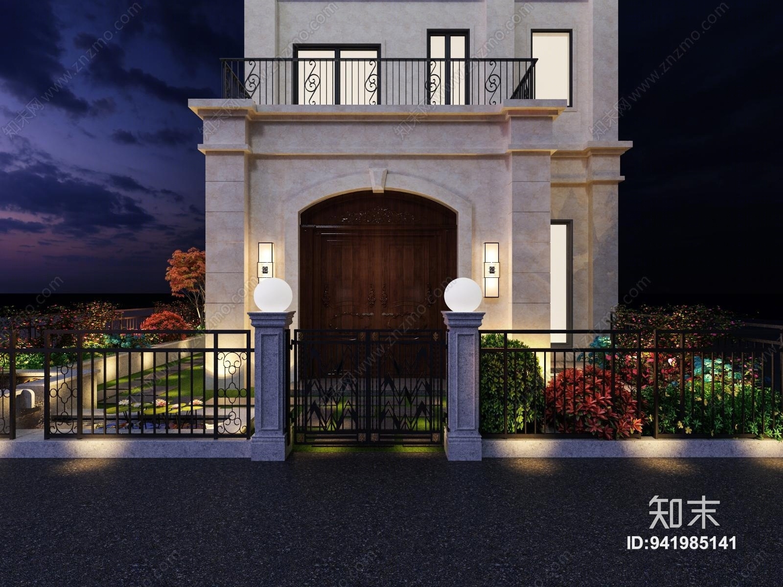 新中式室外花园3D模型下载【ID:941985141】