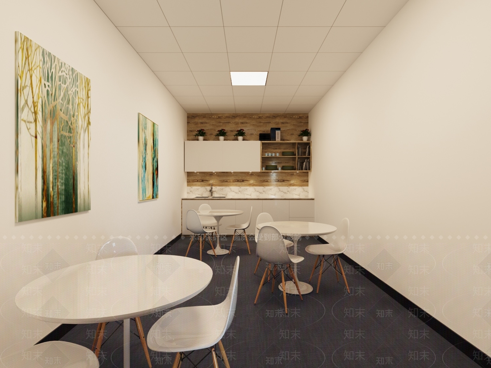 现代茶水间3D模型下载【ID:632257575】