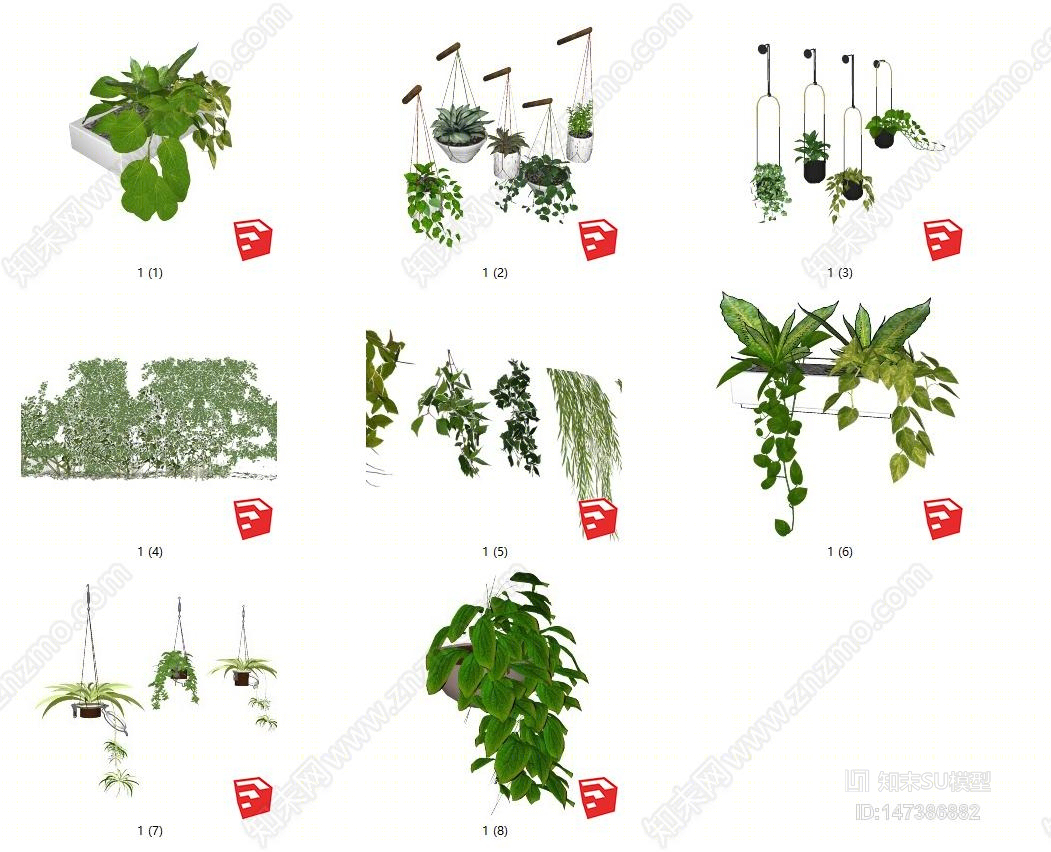 现代吊篮SU模型下载【ID:147386882】