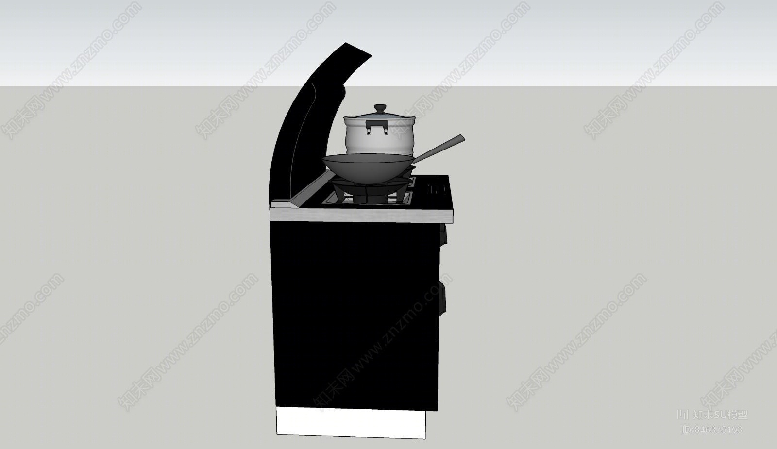 现代厨具SU模型下载【ID:846335103】