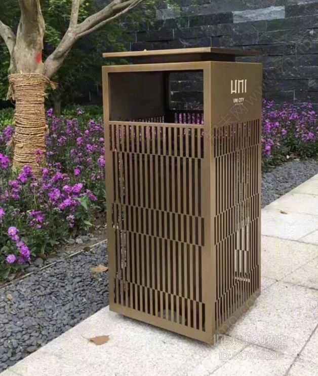 现代垃圾桶SU模型下载【ID:847046226】