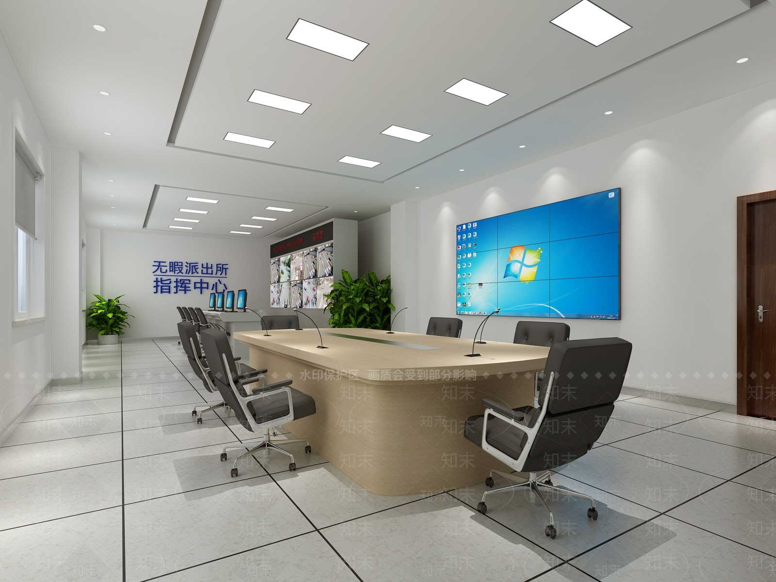 现代监控室3D模型下载【ID:533163700】