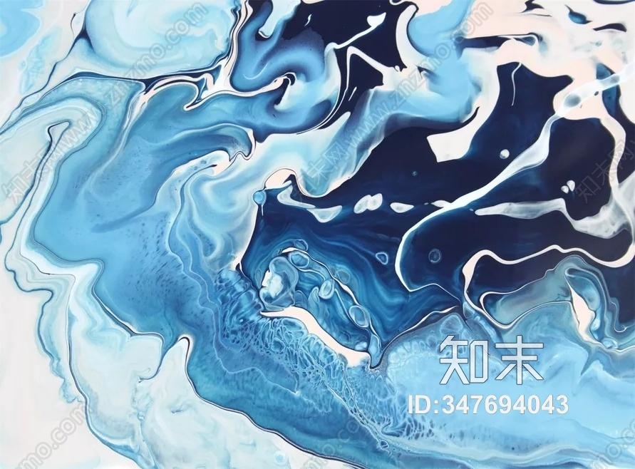 蓝色大理石贴图下载【ID:347694043】