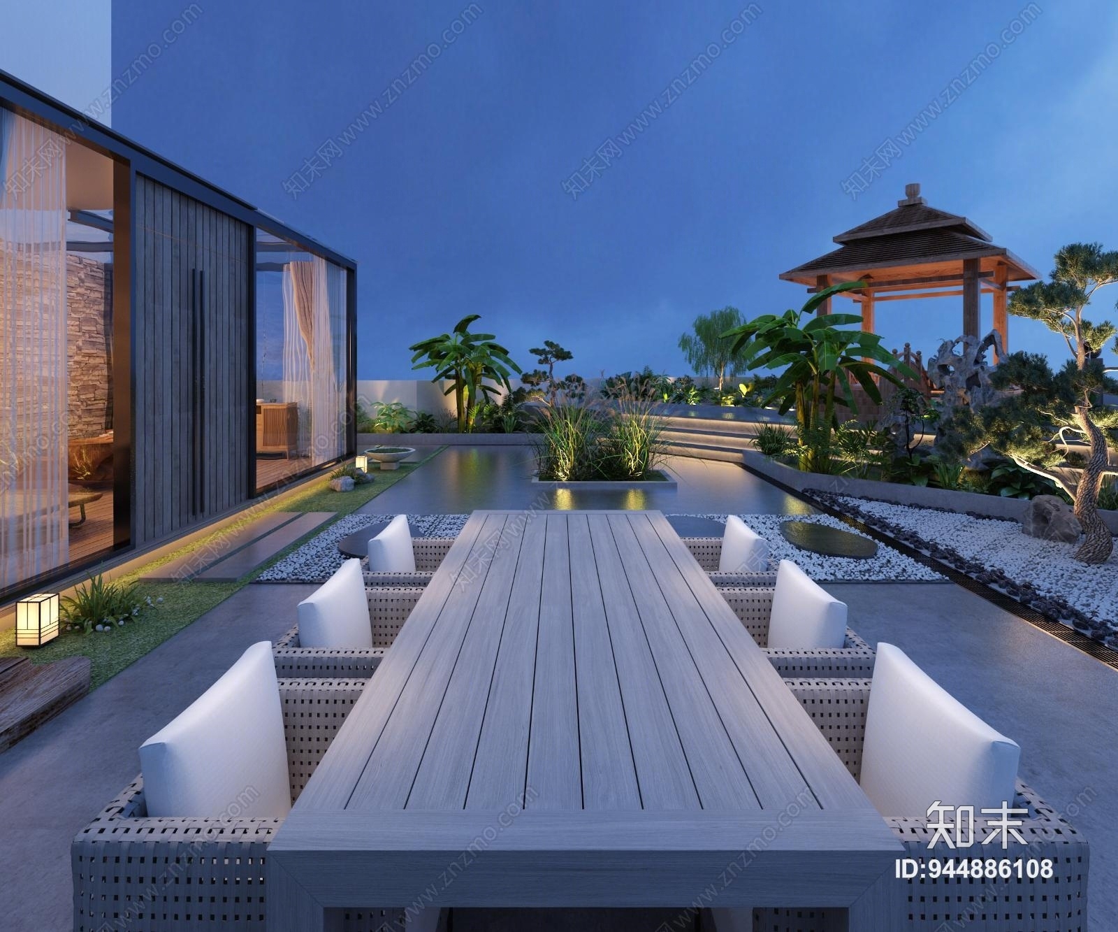 现代空中花园3D模型下载【ID:944886108】