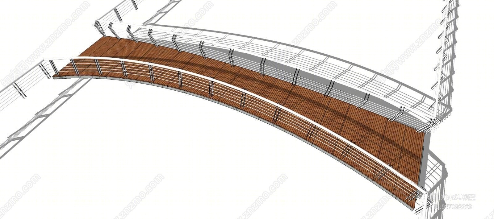 现代风格桥SU模型下载【ID:947092229】